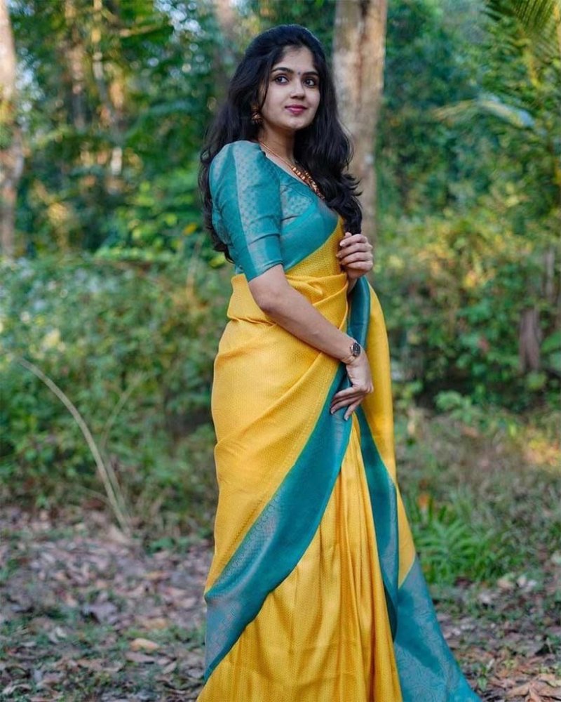 Soft Silk 5019 Soft Lichi Silk Jacquard Worked Saree